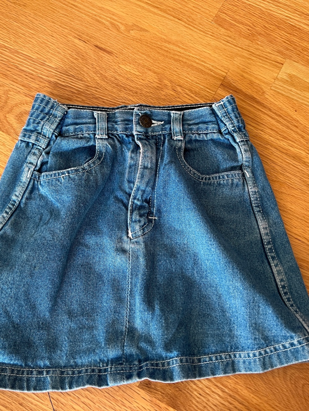 Vintage Calabash Denim A-Line girls skirt size 6 Blue